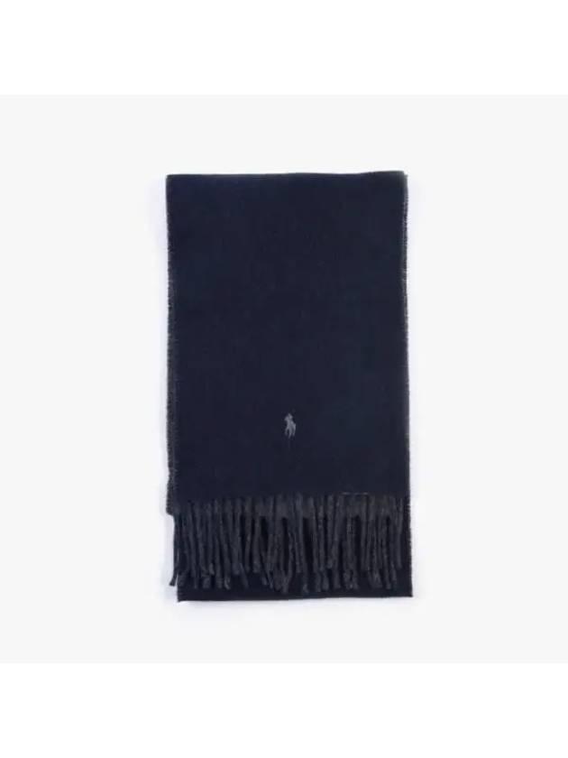 PC0455 411 Pony Reversible Fringe Muffler - POLO RALPH LAUREN - BALAAN 2