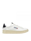 Dallas Navy Tab Leather Low Top Sneakers White - AUTRY - BALAAN 2