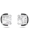 Harmonia Cushion Cut Stud Earrings White - SWAROVSKI - BALAAN 3