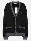 Baby Fox Patch Regular Cardigan Black - MAISON KITSUNE - BALAAN 2