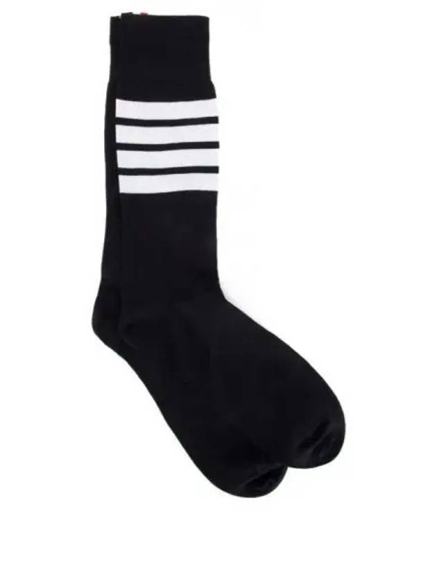 Men's Diagonal Light Weight Midi Socks Navy - THOM BROWNE - BALAAN 2