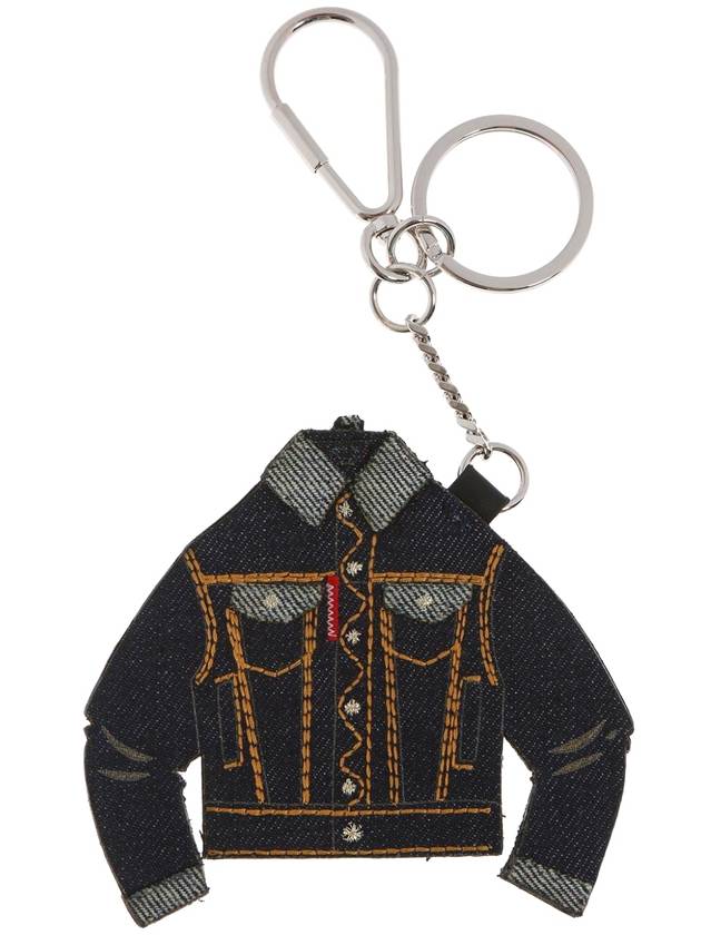 KEY RING WITH DENIM CHARM - DSQUARED2 - BALAAN 1