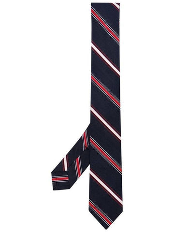 Men's Diagonal Stripe Classic Tie Blue - THOM BROWNE - BALAAN.