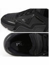 Logo Techno Stretch Fabric Low Top Sneakers Black - PRADA - BALAAN 7