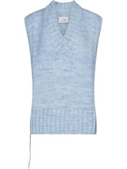 Botanical Dye Knit Vest Pale Blue - MAISON MARGIELA - BALAAN 2