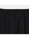 Summer Wool One-Tuck Slacks Black - NOIRER FOR WOMEN - BALAAN 5