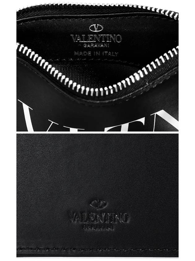 Men's VLTN Card Wallet Black - VALENTINO - BALAAN 5