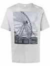 Men's Graphic Print Cotton Crew Neck Short Sleeve T-Shirt Grey - DRIES VAN NOTEN - BALAAN 2