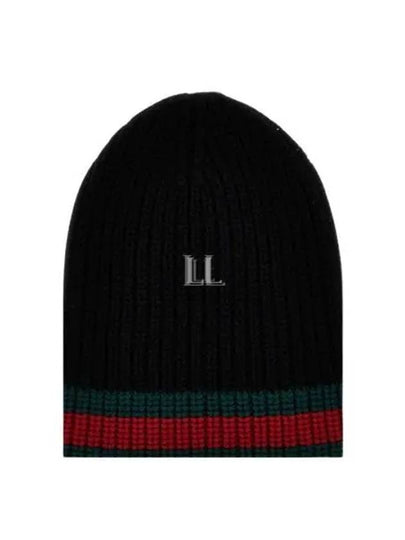 Web Wool Beanie Black - GUCCI - BALAAN 2