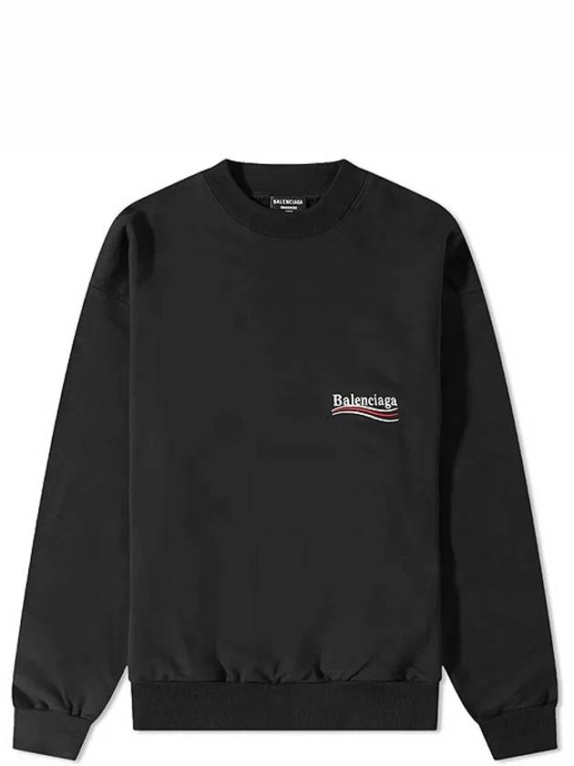 Political Campaign Regular Fit Sweatshirt Black - BALENCIAGA - BALAAN 2