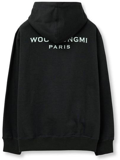 Back Logo Cotton Hoodie Dark Grey - WOOYOUNGMI - BALAAN 2