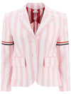 High Armhole RWB Arm Banding Striped Jacket Pink - THOM BROWNE - BALAAN 2