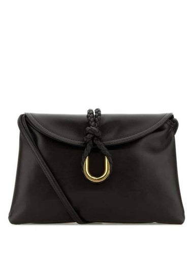 Liberta Small Leather Cross Bag Black - BOTTEGA VENETA - BALAAN 1