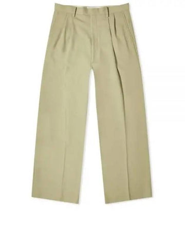 24 HARD TWIST WOOL DOBBY SLACKS LIGHT BEIGE A24SP02KW - AURALEE - BALAAN 1