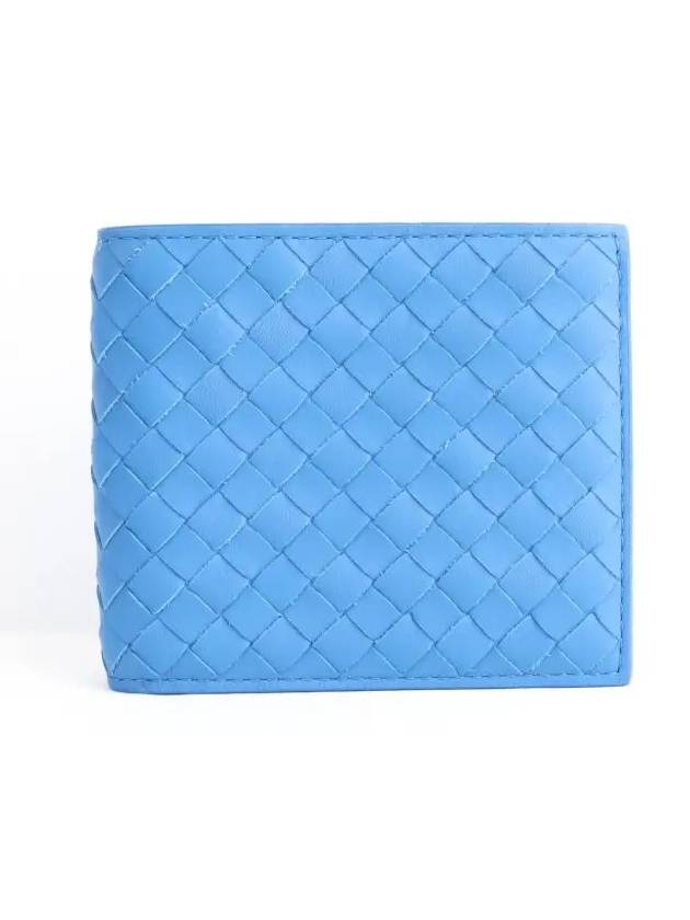 Intrecciato Half Wallet Blue - BOTTEGA VENETA - BALAAN 2