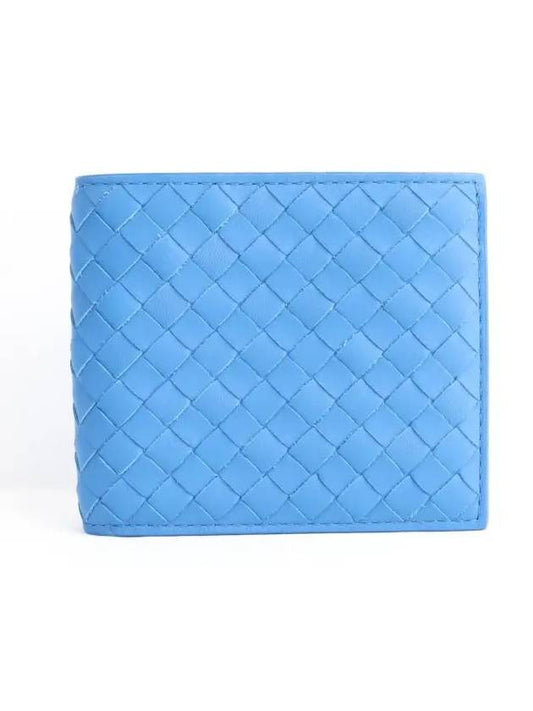 Intrecciato Half Wallet Blue - BOTTEGA VENETA - BALAAN 2