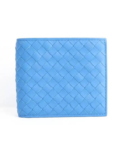 Intrecciato Half Wallet Blue - BOTTEGA VENETA - BALAAN 2