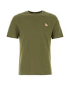 Chillax Fox Patch Regular Short Sleeve T-Shirt Khaki - MAISON KITSUNE - BALAAN 2