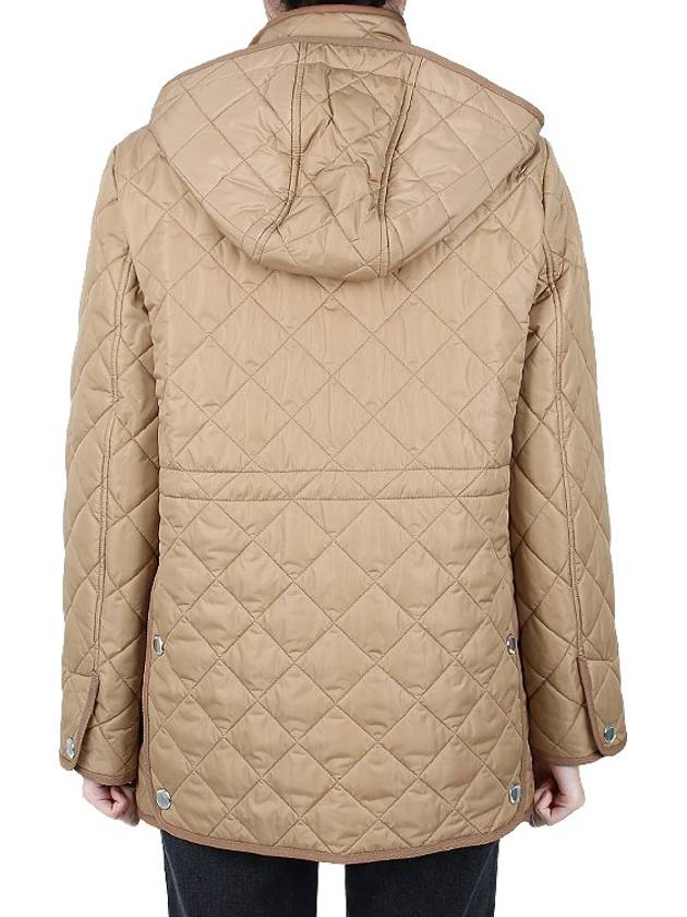 Diamond Quilted Nylon Jacket Archive Beige - BURBERRY - BALAAN 6