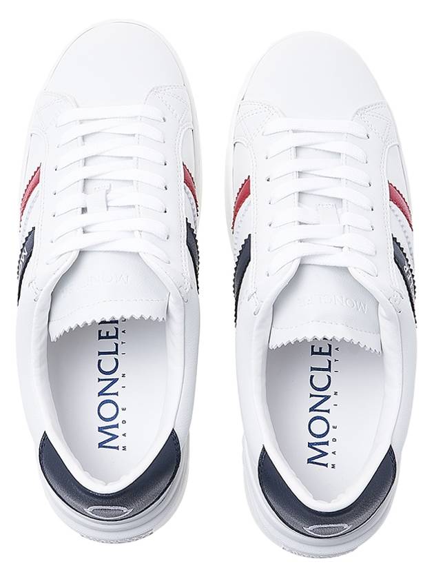 Men's Monaco Trainer Low Top Sneakers White - MONCLER - BALAAN 7