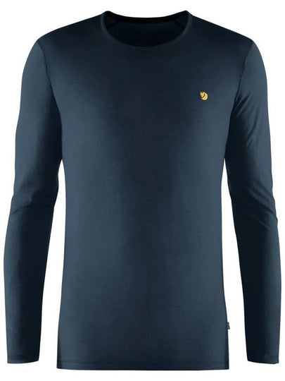 Men's Bergtagen Thin Wool Long Sleeve T-Shirt Mountain Blue - FJALL RAVEN - BALAAN 2