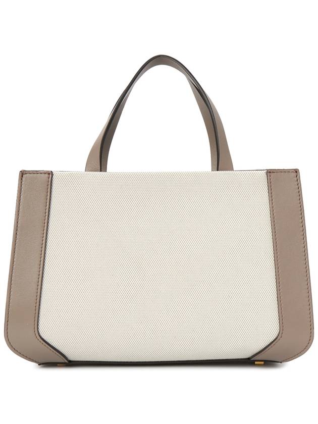 Signature V Logo Bicolor Tote Bag Grey - VALENTINO - BALAAN 5