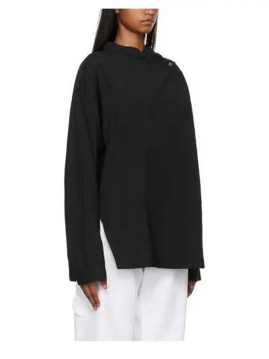 Front button long sleeve t shirt black YUZU SNW 917 - STUDIO NICHOLSON - BALAAN 1