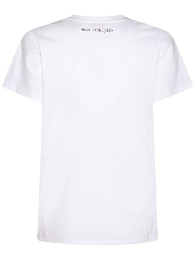 White Multicolor Cotton T-Shirt 758065QZAJ00900 B0560955503 - ALEXANDER MCQUEEN - BALAAN 3