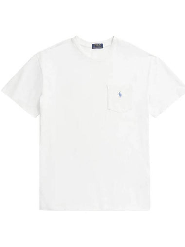 Pony Linen Blend T-Shirt 710835756026 - POLO RALPH LAUREN - BALAAN 1