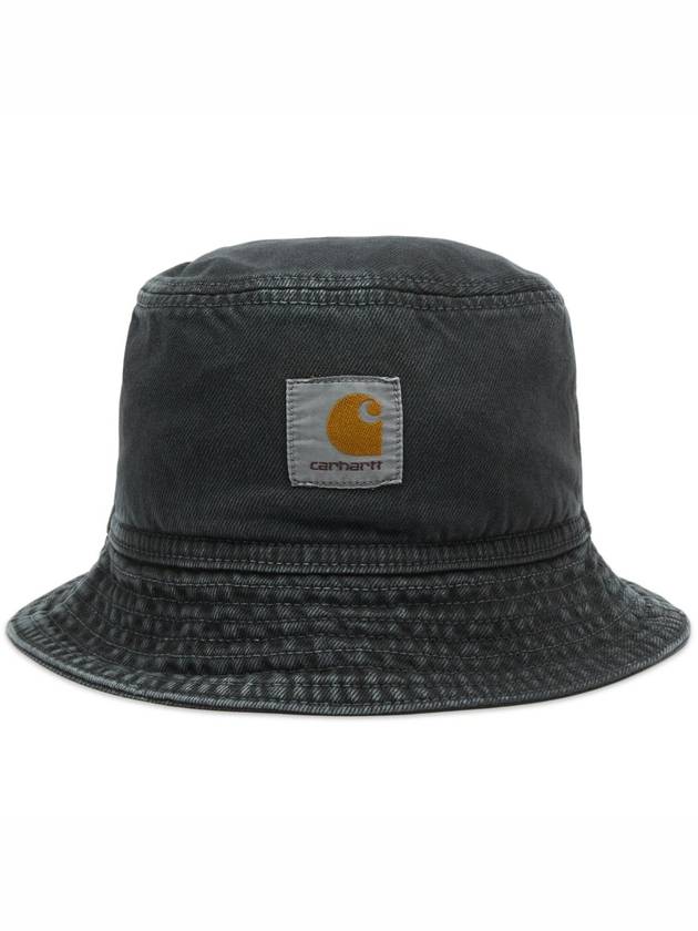 Garrison Logo Patch Bucket Hat Black - CARHARTT WIP - BALAAN 1