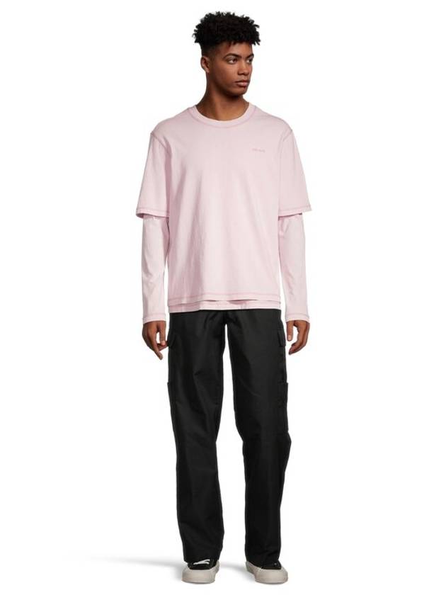 Fade Out Long Sleeve T-Shirt Pink - AMI - BALAAN 3