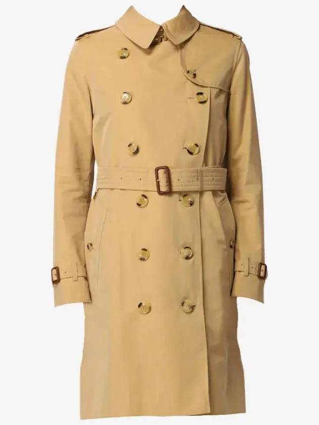 Women's Mid-Length Kensington Heritage Trench Coat Beige - BURBERRY - BALAAN 2