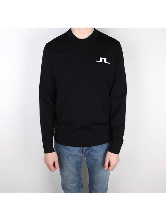 Men's Logo Knit Top Black - J.LINDEBERG - BALAAN 2