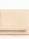 Zip Compact Tri-Fold Half Wallet Beige - MAISON MARGIELA - BALAAN 3