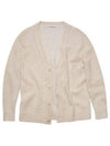 Wool Blend Cardigan Light Taupe - ACNE STUDIOS - BALAAN 2