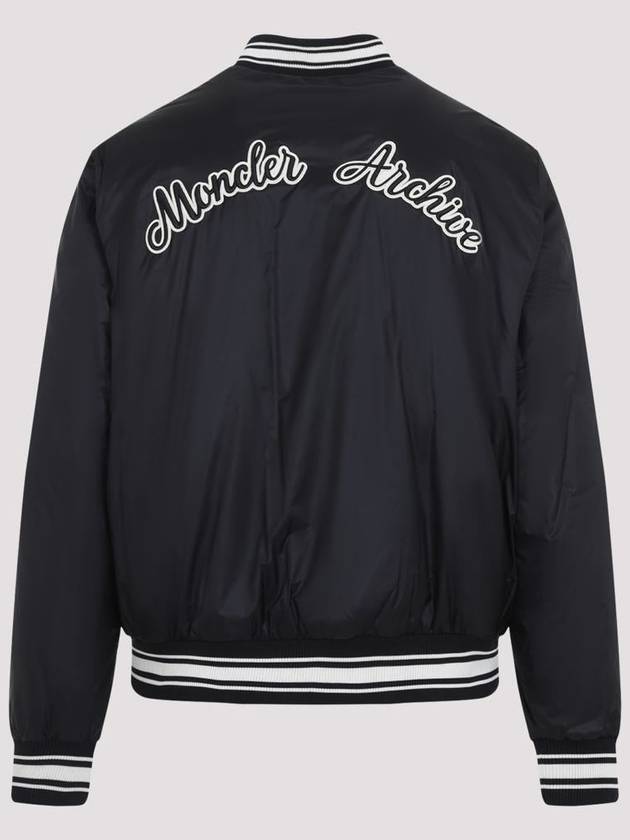 Bouchet Reversible Down Bomber Jacket Black - MONCLER - BALAAN 3