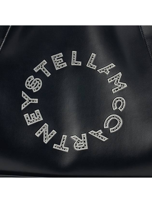 Logo Shopper Tote Bag Black - STELLA MCCARTNEY - BALAAN 8