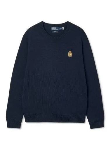 Crest Capsule Long Sleeve Pullover Knit Blue - POLO RALPH LAUREN - BALAAN 1