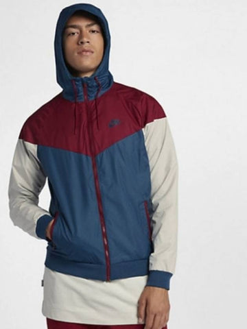 01 727324 475 Wind Runner Jacket Burgundy Obsidian - NIKE - BALAAN 1