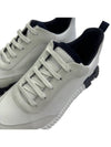 Bouncing Sneakers Calfskin Suede Goatskin Blanc - HERMES - BALAAN 3