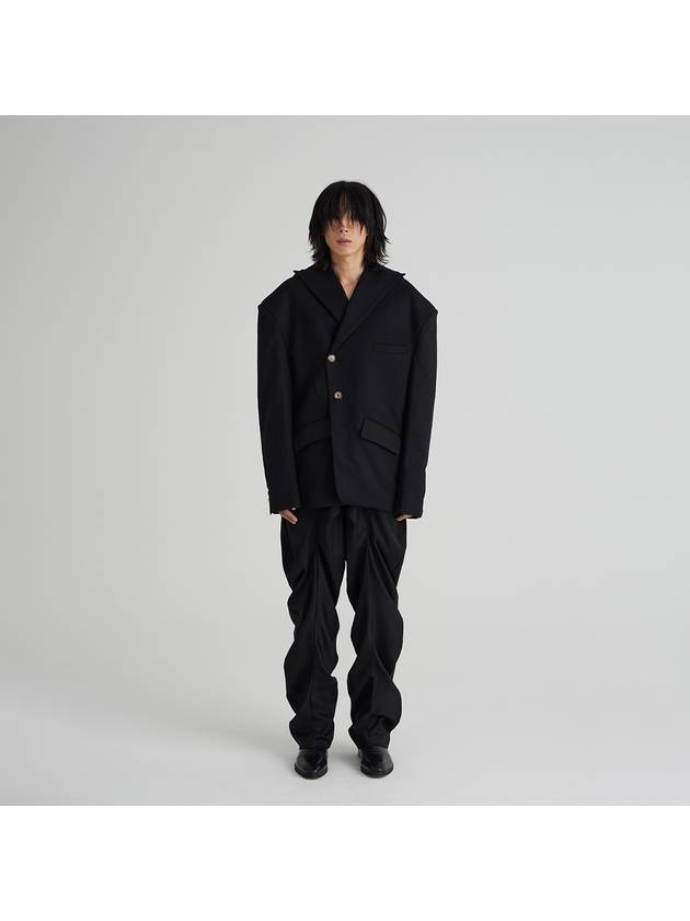 DRAPING HOOD JACKET BLACK - NEW WAVE BOYS - BALAAN 5