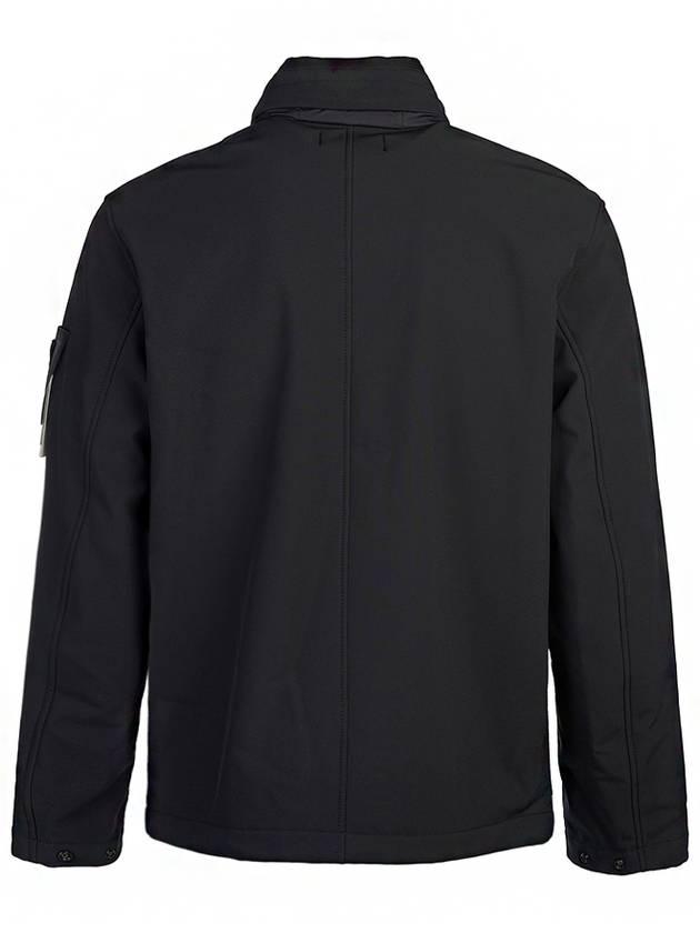 Soft Shell RE Dye Technology Light Weight Zip-up Jacket Black - STONE ISLAND - BALAAN 4