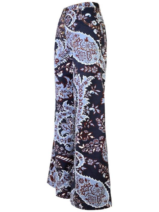 Etro 'Paisley' Blue Cotton Jeans - ETRO - BALAAN 2