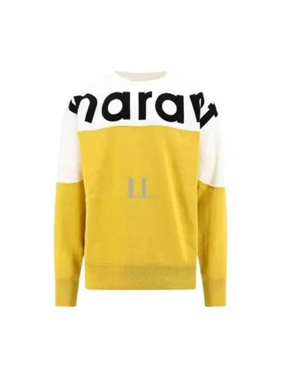 Howley Logo Crew Neck Sweatshirt Yellow - ISABEL MARANT - BALAAN 2