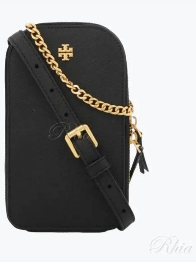 Black Emerson phone card wallet cross bag 136096SBK - TORY BURCH - BALAAN 1