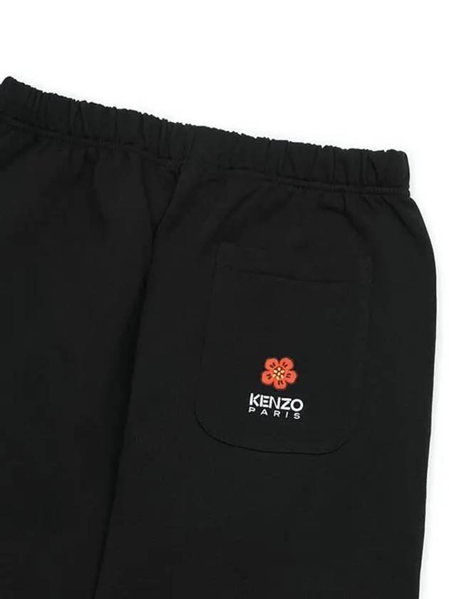 Balk Flower Crochet Jogger Track Pants Black - KENZO - BALAAN.