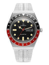 Men's Reissue Day Date 38mm Stainless Steel Watch Black Red Silver - TIMEX - BALAAN 2