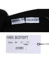 PBJS06A 3557 01 Black sweatshirt neck side metal zipper decoration - NEIL BARRETT - BALAAN 7