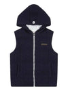 cable tissue knit down vest OF2003LBNAVY - ONOFF - BALAAN 2