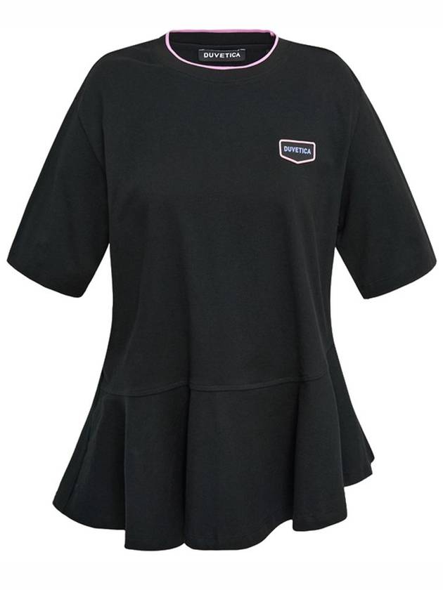 Alchone Crew Neck Short Sleeve T Shirt Black - DUVETICA - BALAAN 1